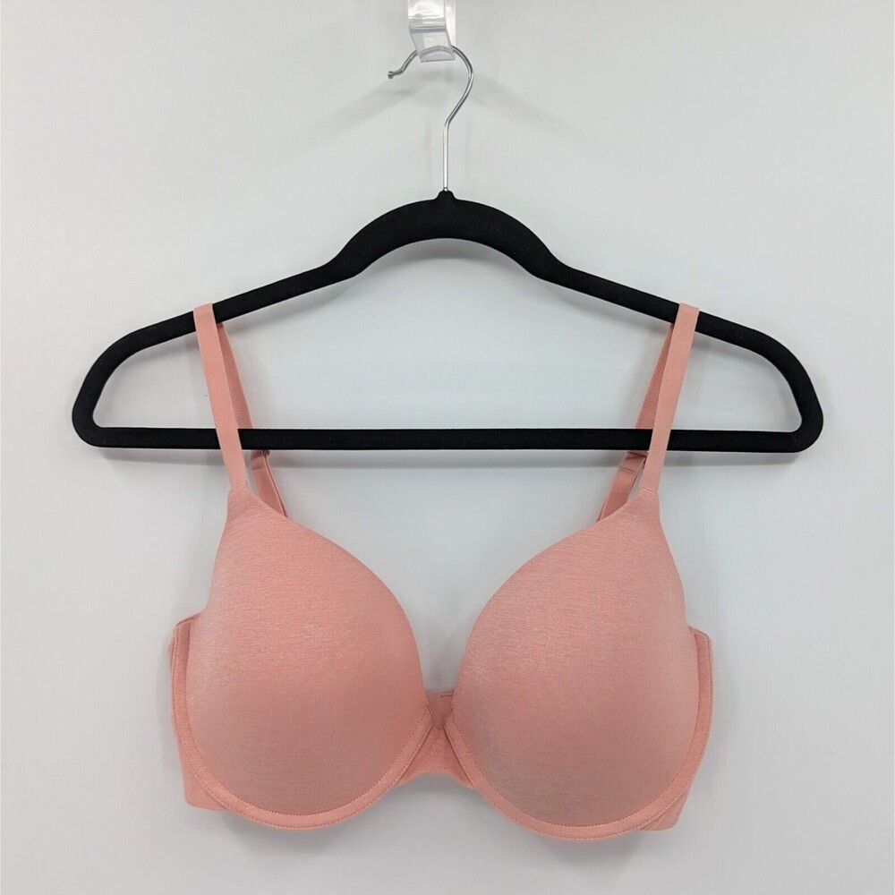 Victoria's Secret Bra Women's 34DD Heather Light Pink Uplift Semi Demi